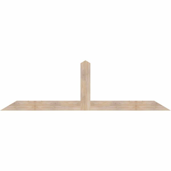 Ekena Millwork Portland Smooth Timber Gable Bracket, Douglas Fir, 96"W x 28"H x 1 1/2"D x 5 1/2"F, 7/12 Pitch GBW096X28X0206POR00SDF - main